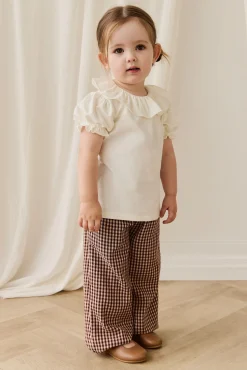 Organic Cotton Kenji Pant-Cinnamon Gingham