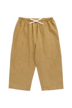 Organic Cotton Kenji Pant - Windowpane Check Buckwheat