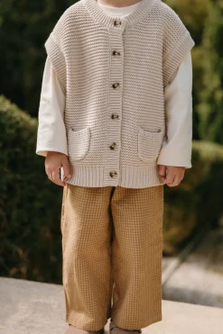 Organic Cotton Kenji Pant - Windowpane Check Buckwheat