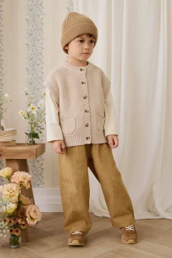 Organic Cotton Kenji Pant - Windowpane Check Buckwheat