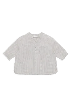 Organic Cotton Kenji Top - Cloud check