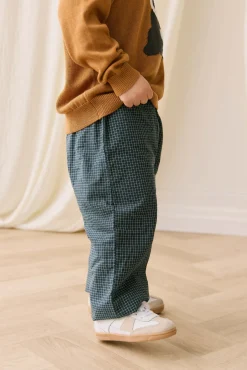 Organic Cotton Kingston Pant - Forest Grid