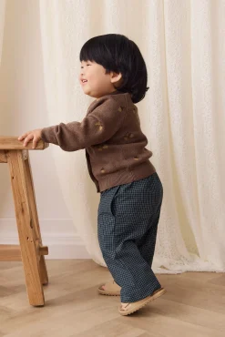 Organic Cotton Kingston Pant - Forest Grid