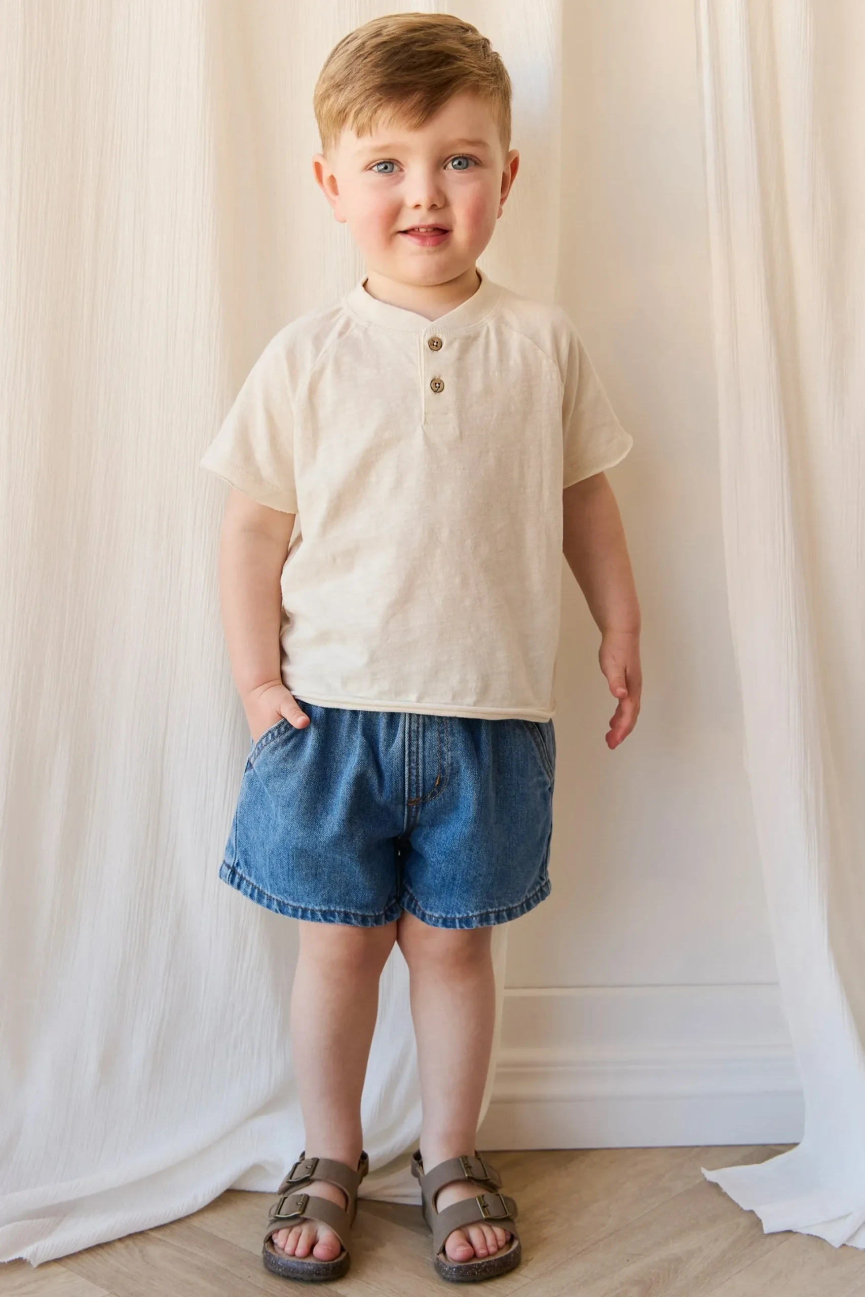 Organic Cotton Lewis Tee - Parchment