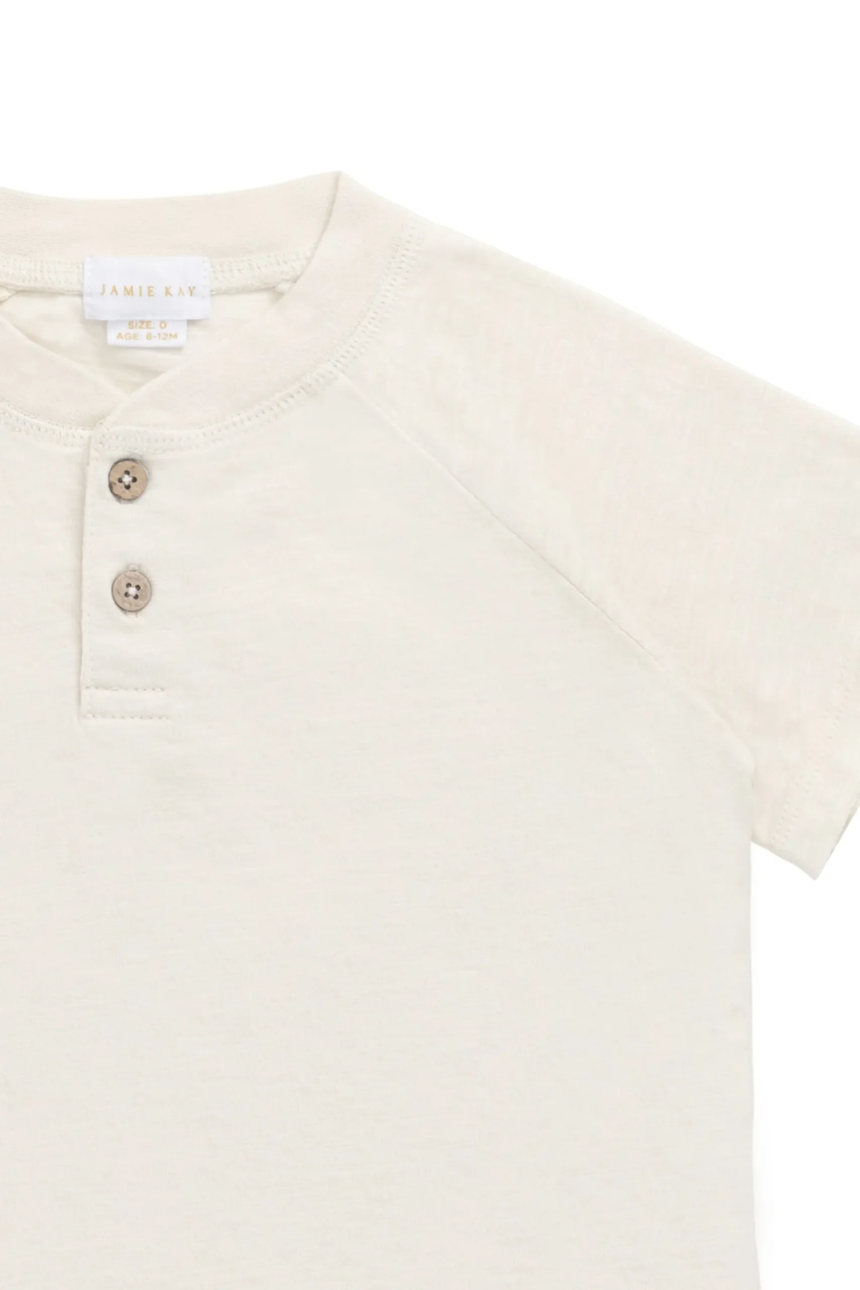 Organic Cotton Lewis Tee - Parchment