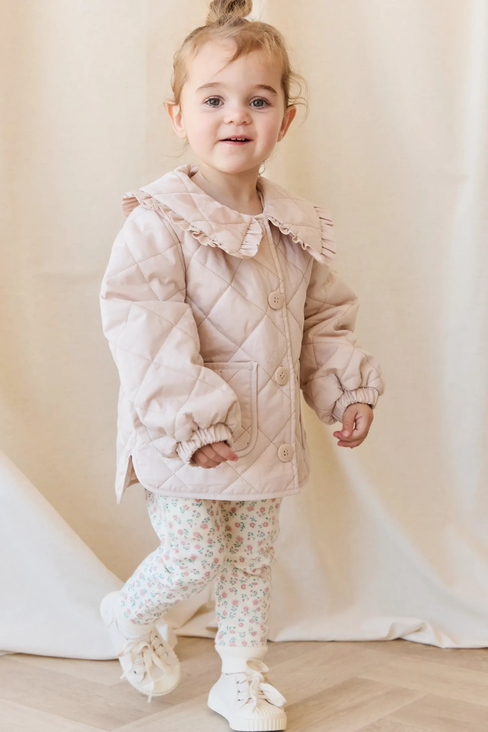 Organic Cotton Lilith Track Pant - Posy Garden Pink