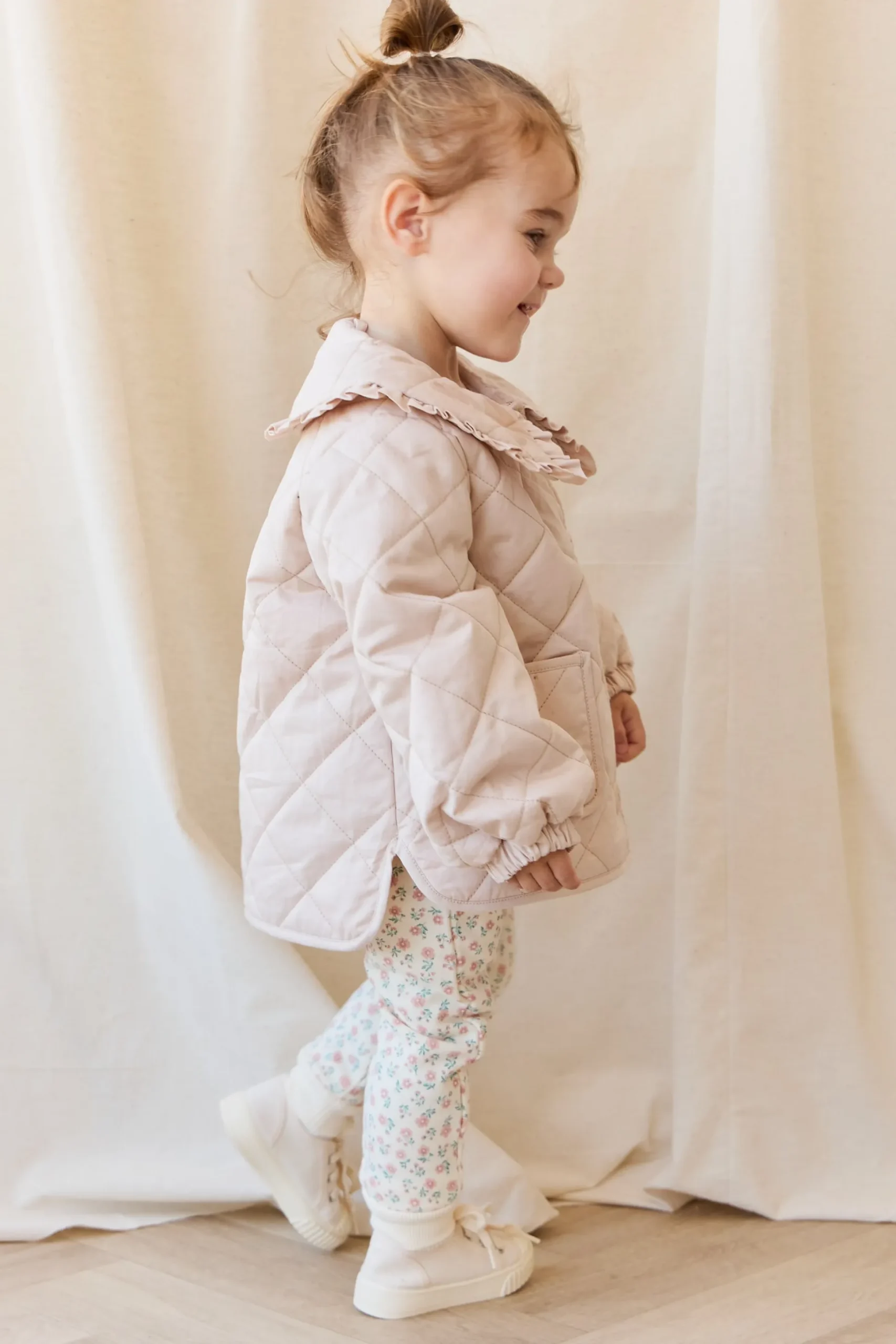 Organic Cotton Lilith Track Pant - Posy Garden Pink