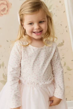 Organic Cotton Long Sleeve Top - Victoria Blush
