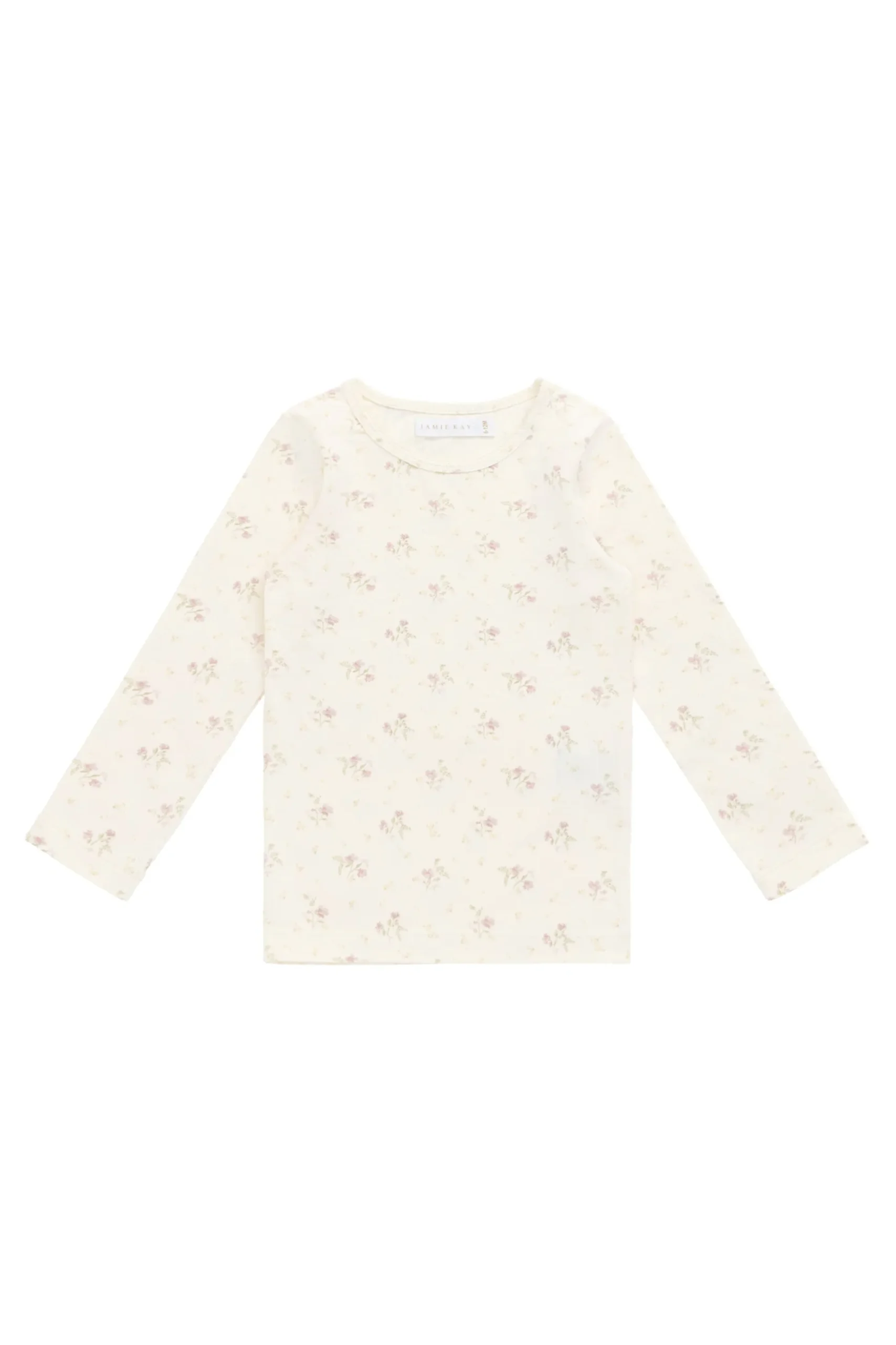 Organic Cotton Long Sleeve Top - Thelma Parchment