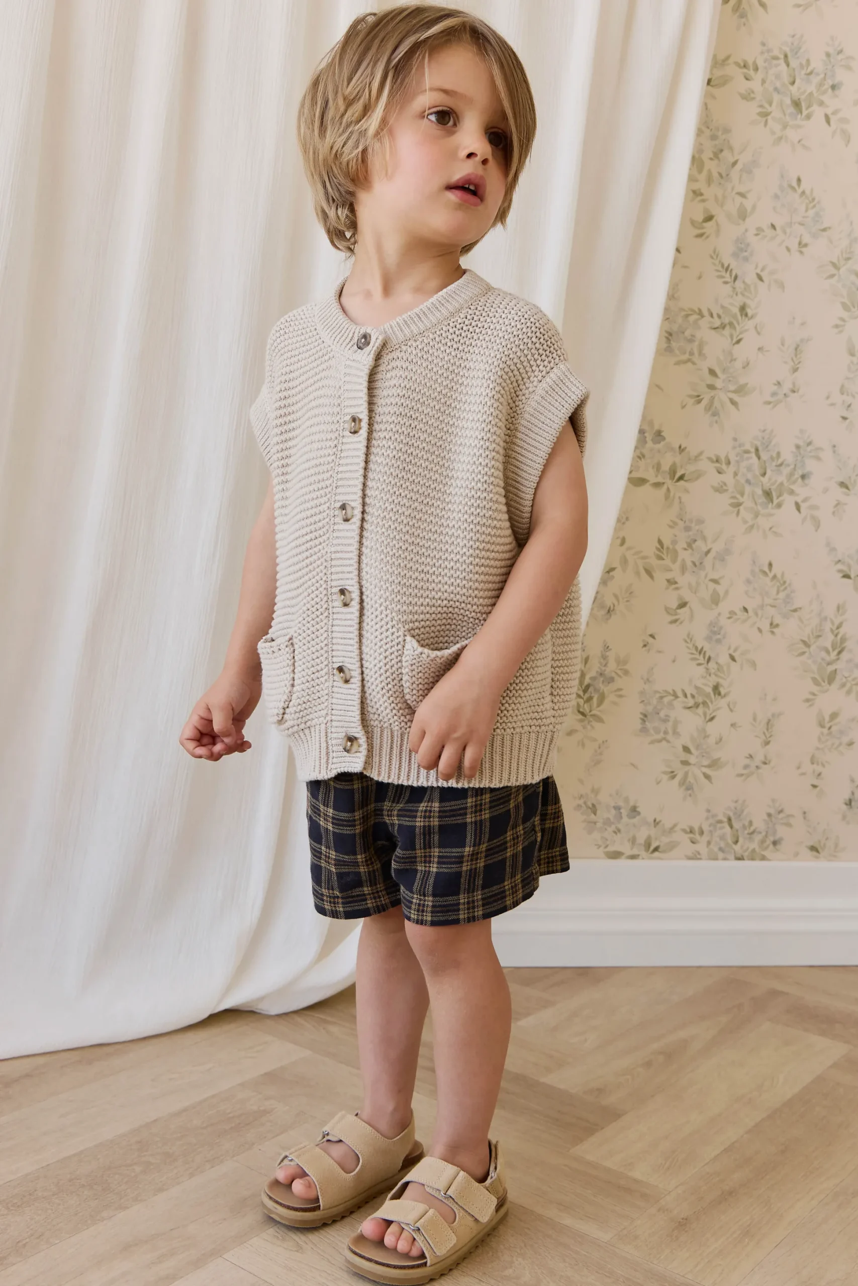 Organic Cotton Louis Short-Woodland Check