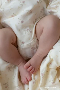 Organic Cotton Marina Bodysuit - Thelma Parchment