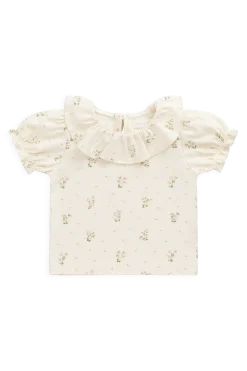Organic Cotton Marlene Top - Josepha Egret Small