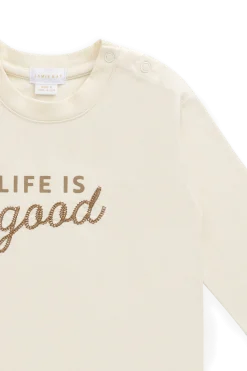 Organic Cotton Marshall Long Sleeve Top - Cloud Life is Good