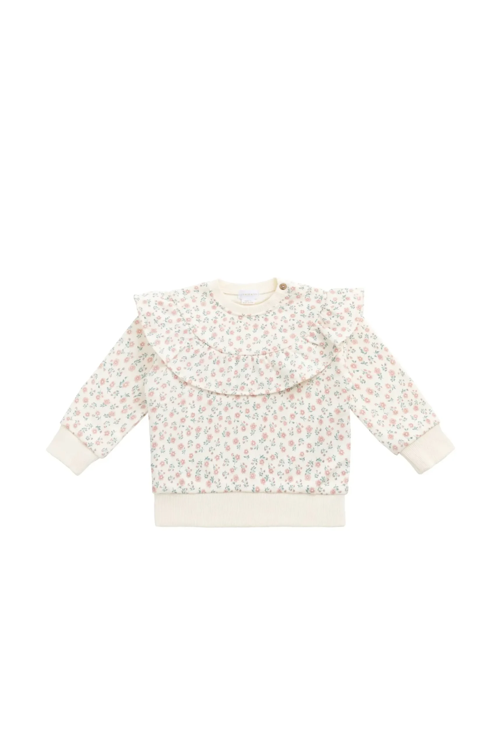 Organic Cotton Mckinley Sweatshirt - Posy Garden Pink