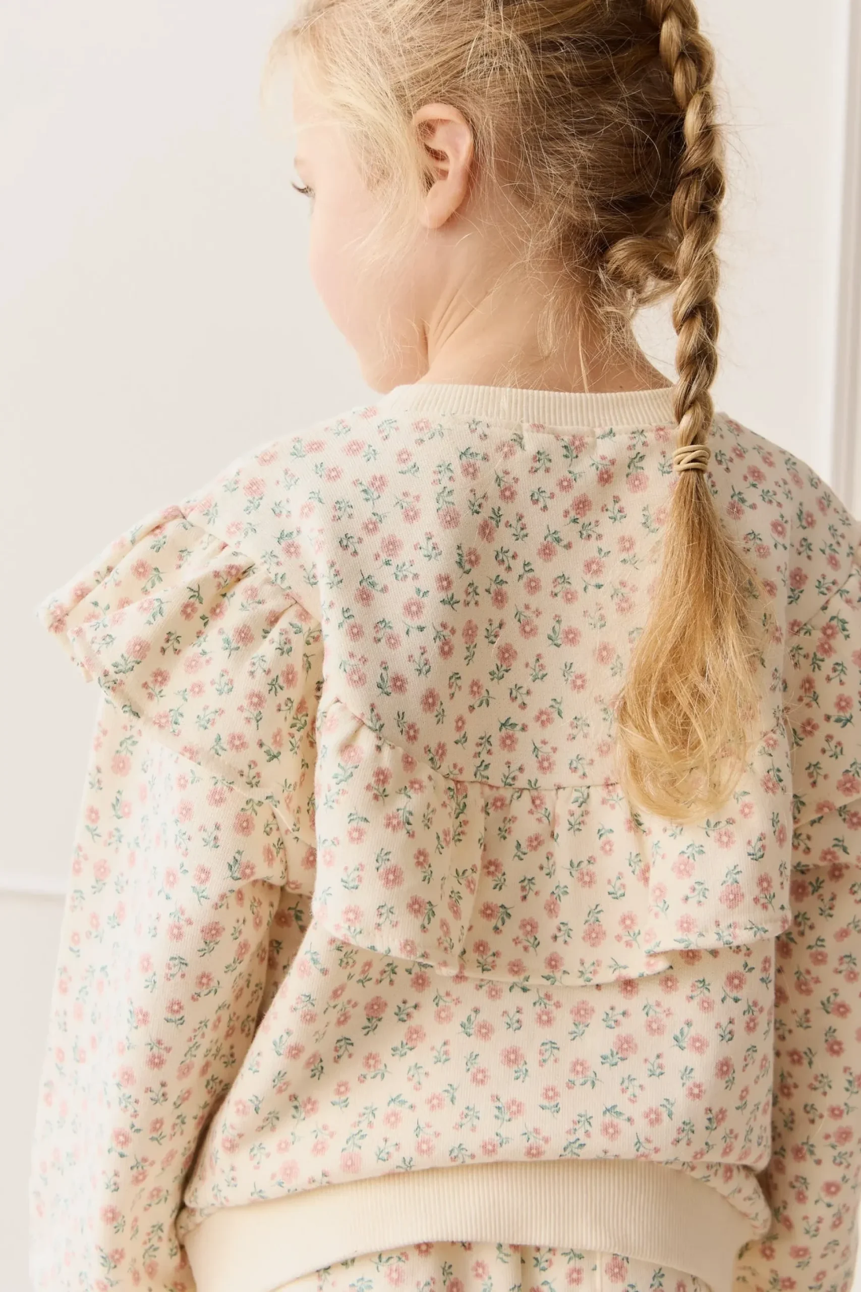 Organic Cotton Mckinley Sweatshirt - Posy Garden Pink