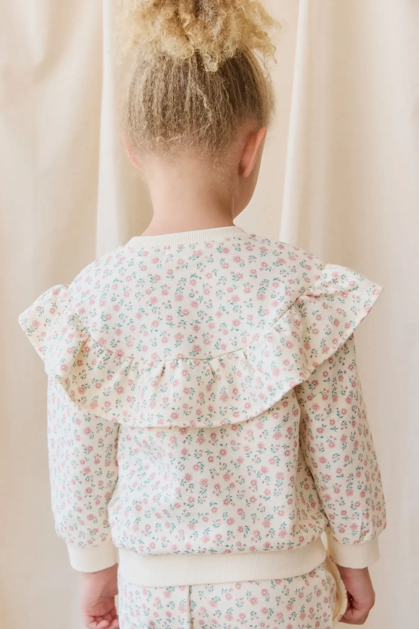 Organic Cotton Mckinley Sweatshirt - Posy Garden Pink