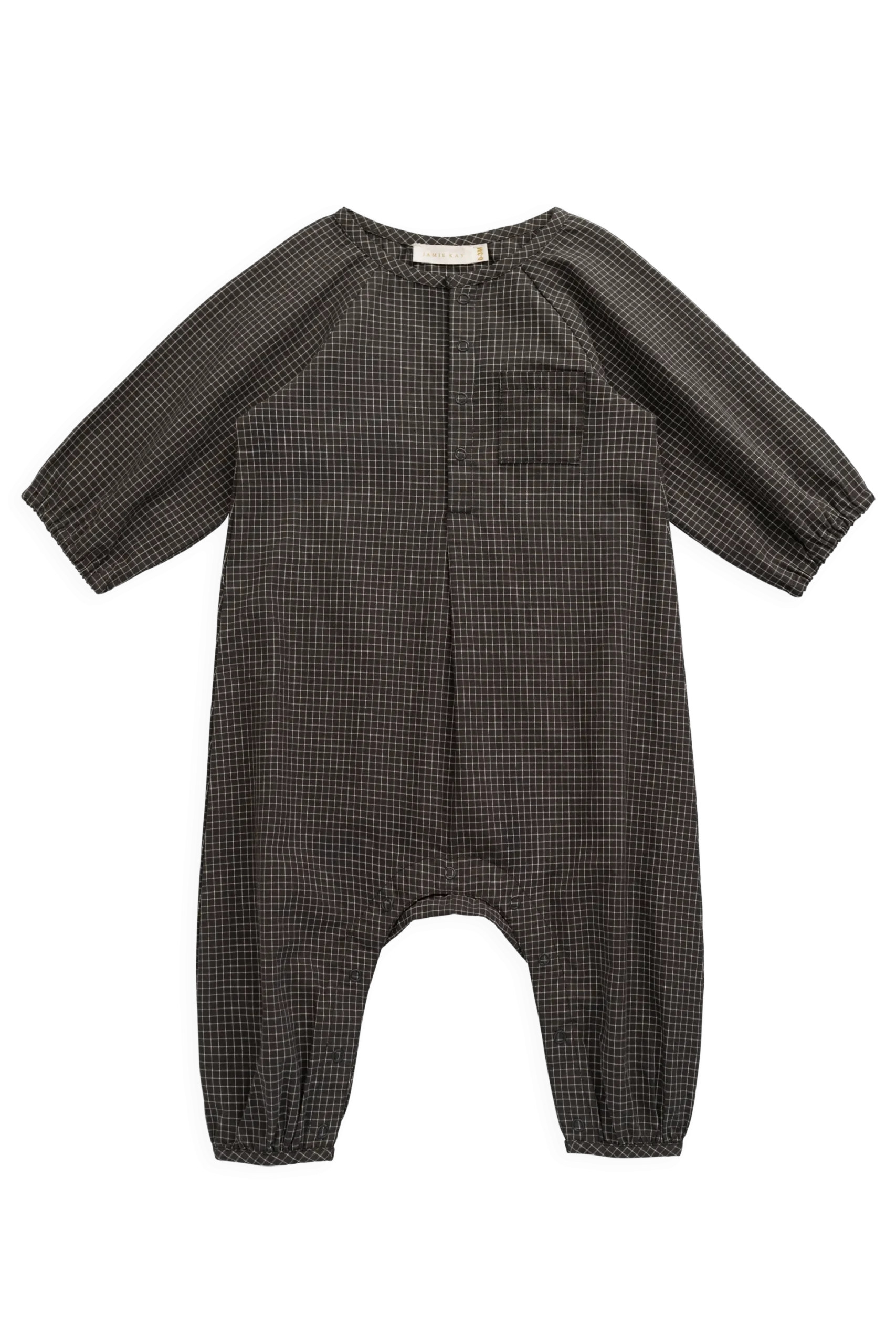 Organic Cotton Milton Onepiece - Basalt Grid