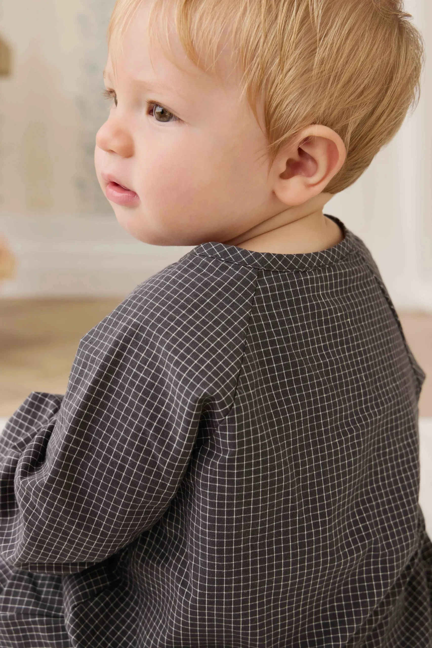 Organic Cotton Milton Onepiece - Basalt Grid