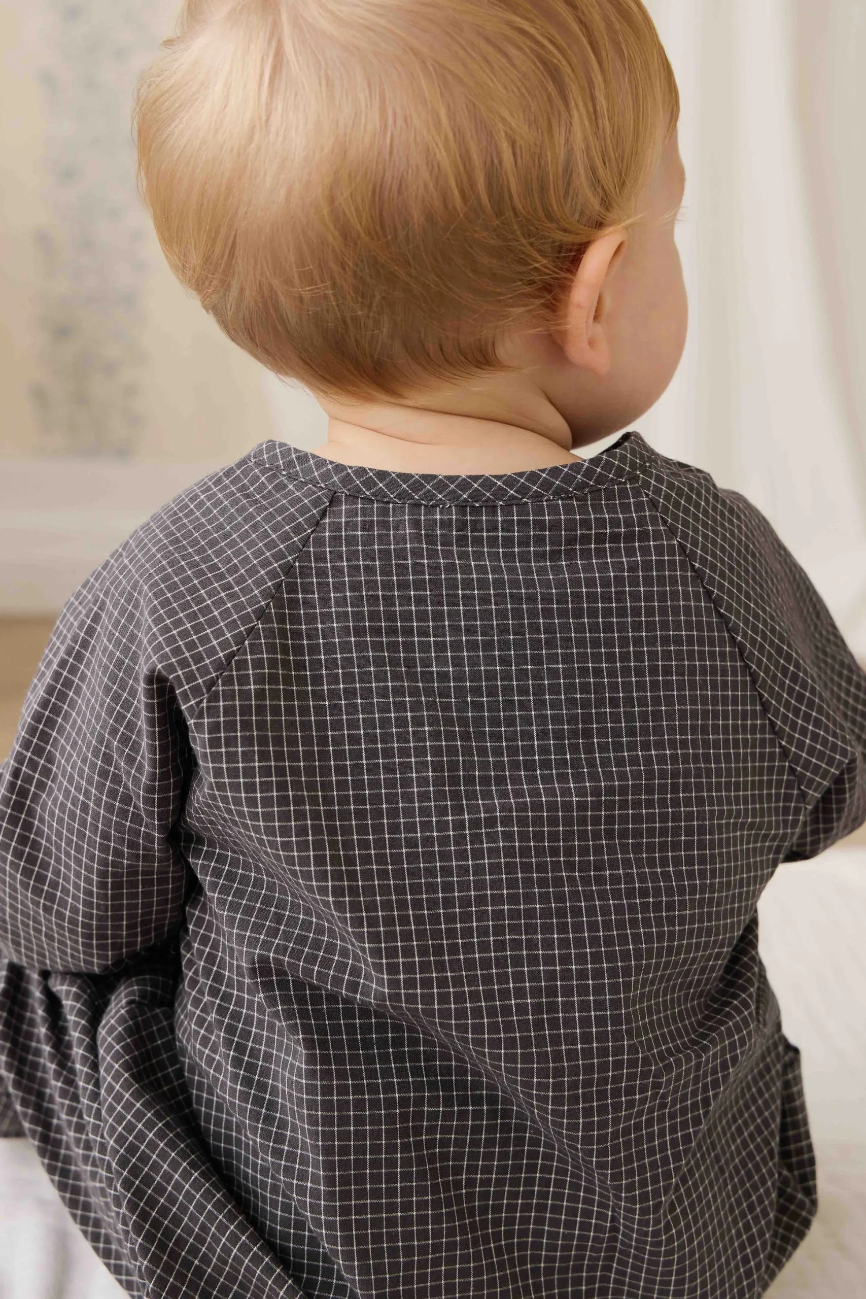 Organic Cotton Milton Onepiece - Basalt Grid