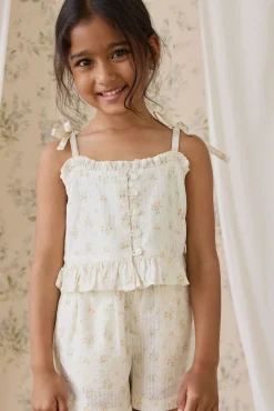 Organic Cotton Mirabel Top-Justine Parchment