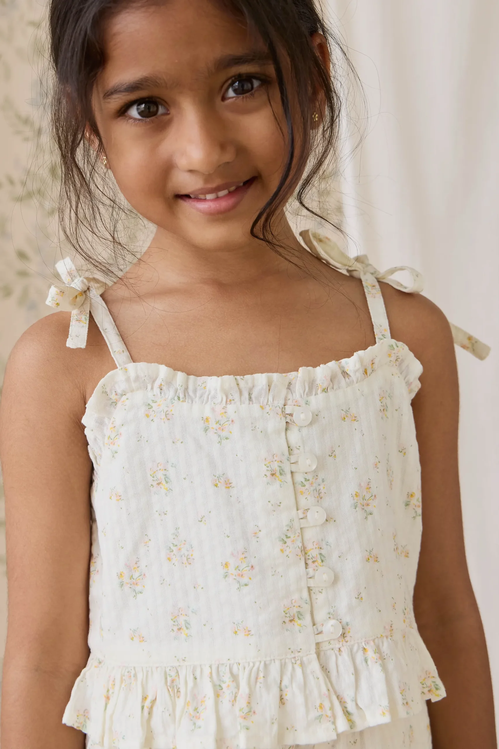 Organic Cotton Mirabel Top-Justine Parchment