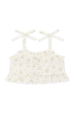 Organic Cotton Mirabel Top-Justine Parchment