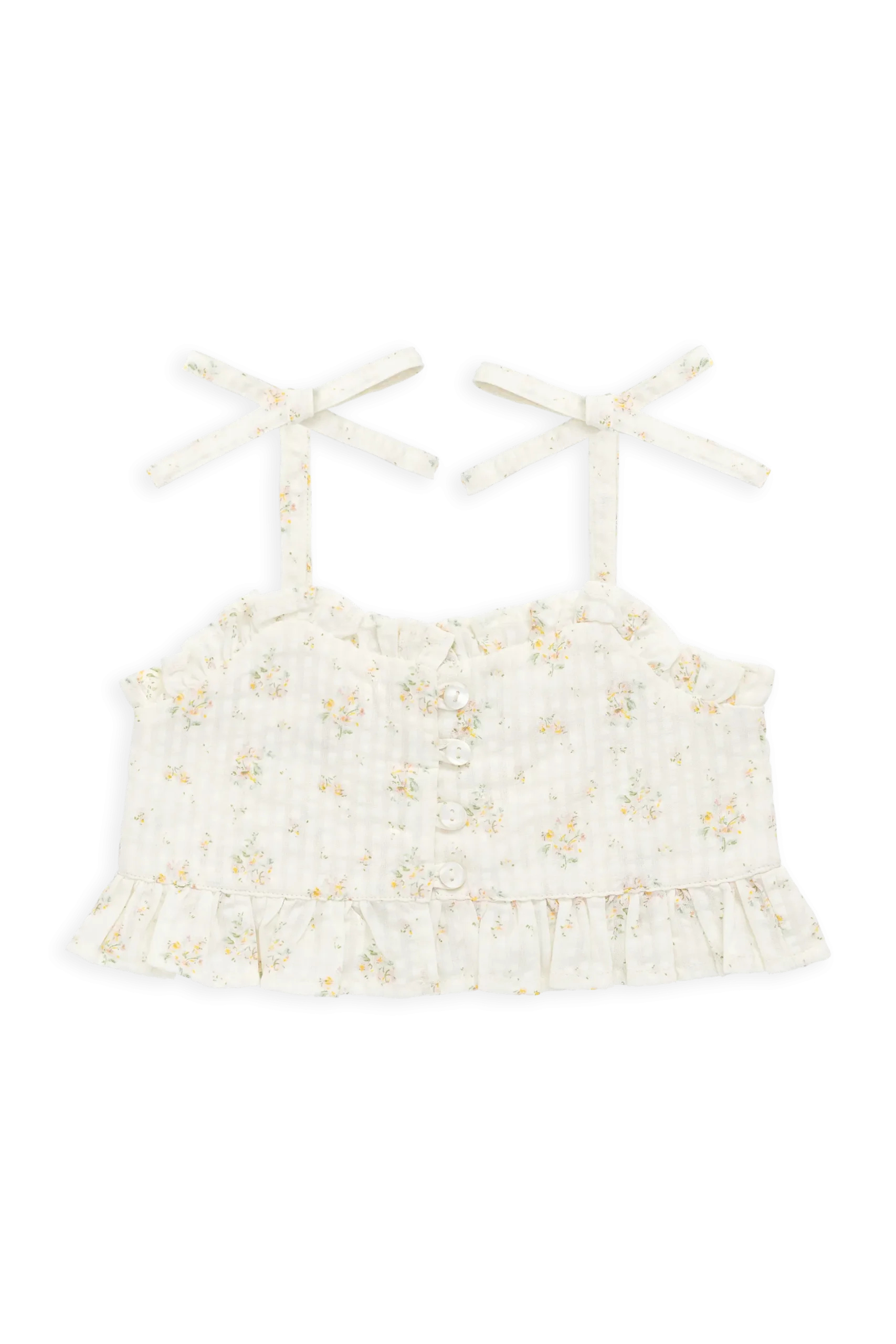 Organic Cotton Mirabel Top-Justine Parchment