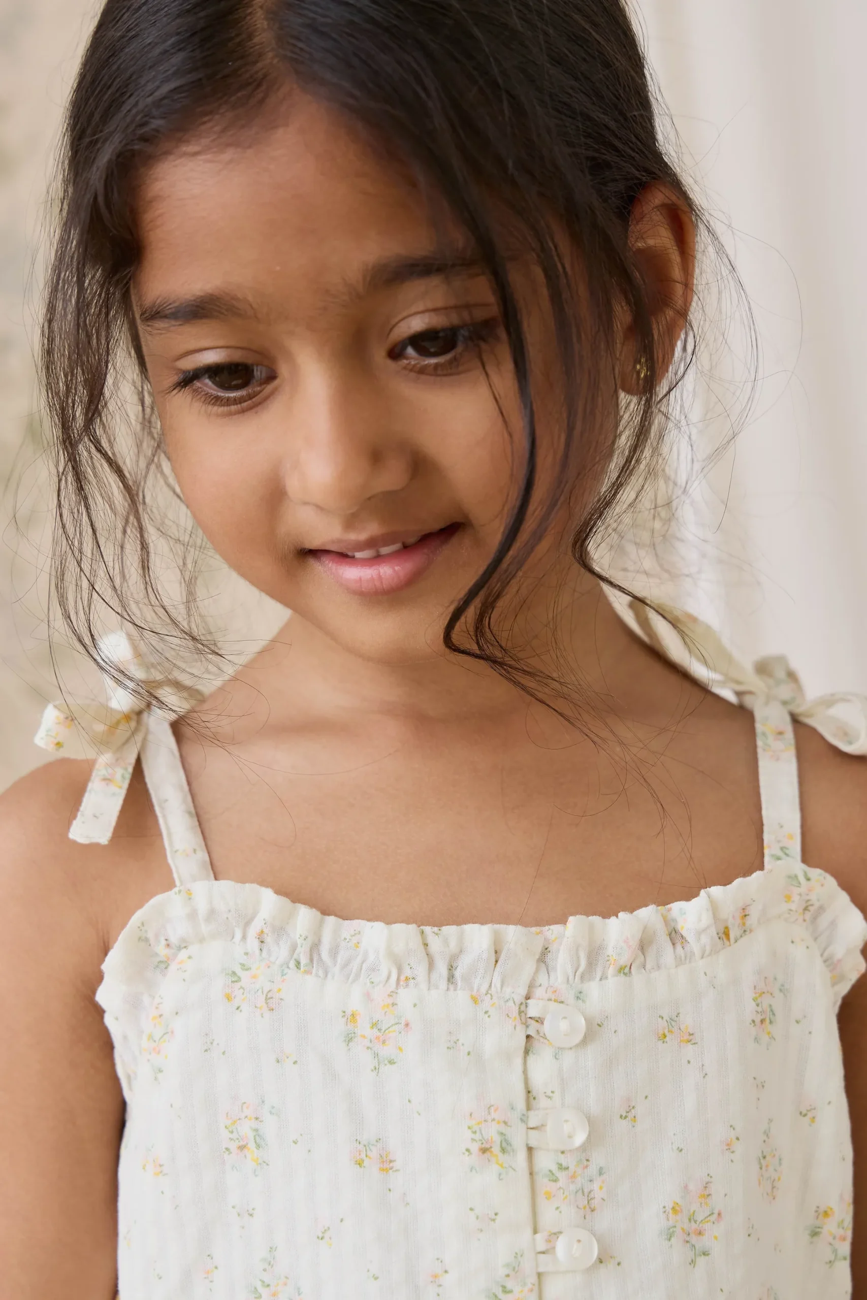 Organic Cotton Mirabel Top-Justine Parchment