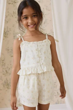 Organic Cotton Mirabel Top-Justine Parchment