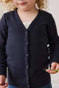 Organic Cotton Modal Cardigan - Eclipse