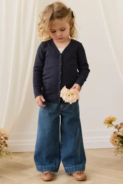 Organic Cotton Modal Cardigan - Eclipse