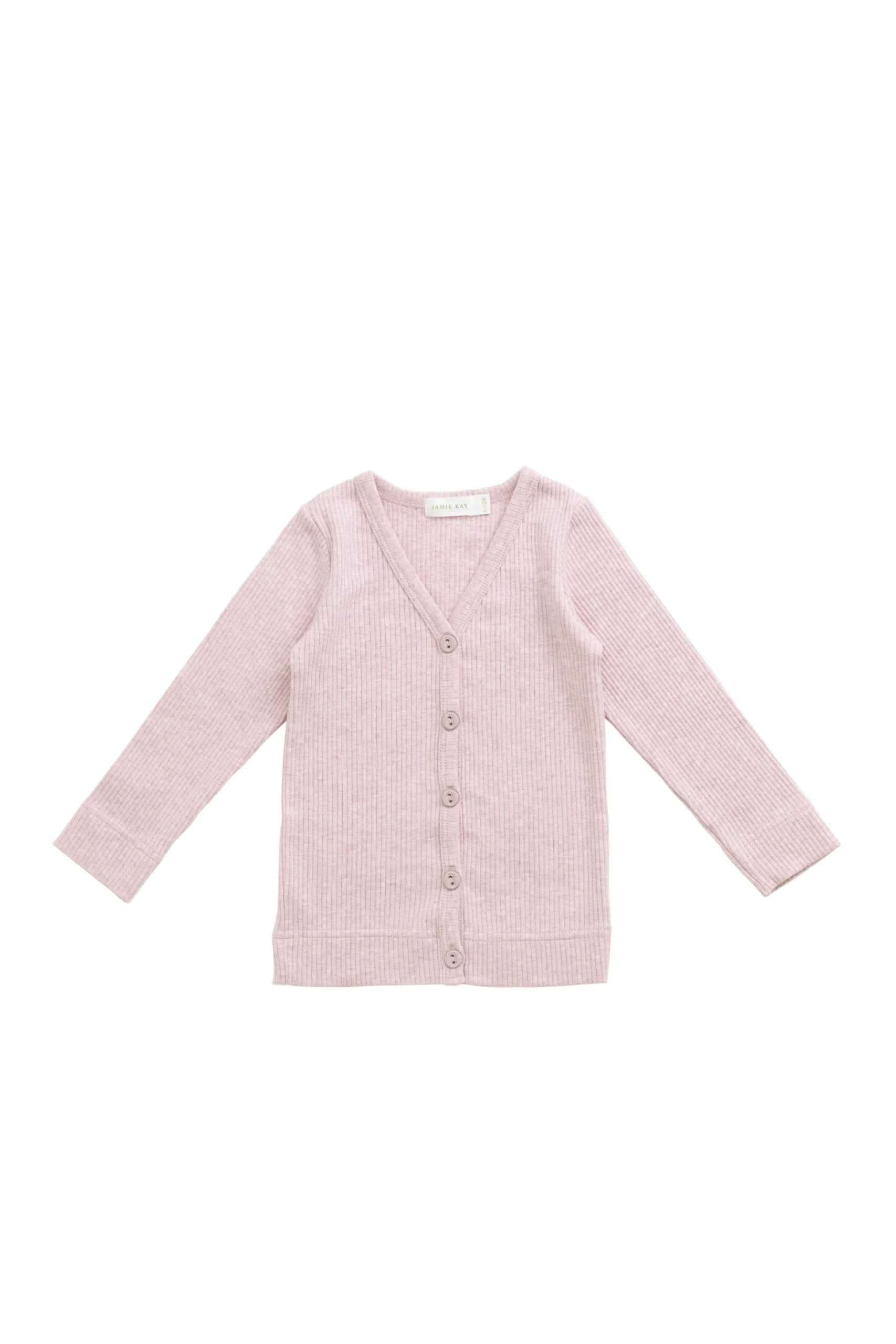 Organic Cotton Modal Cardigan - Chalk Marle