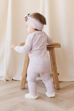 Organic Cotton Modal Cardigan - Violet Tint