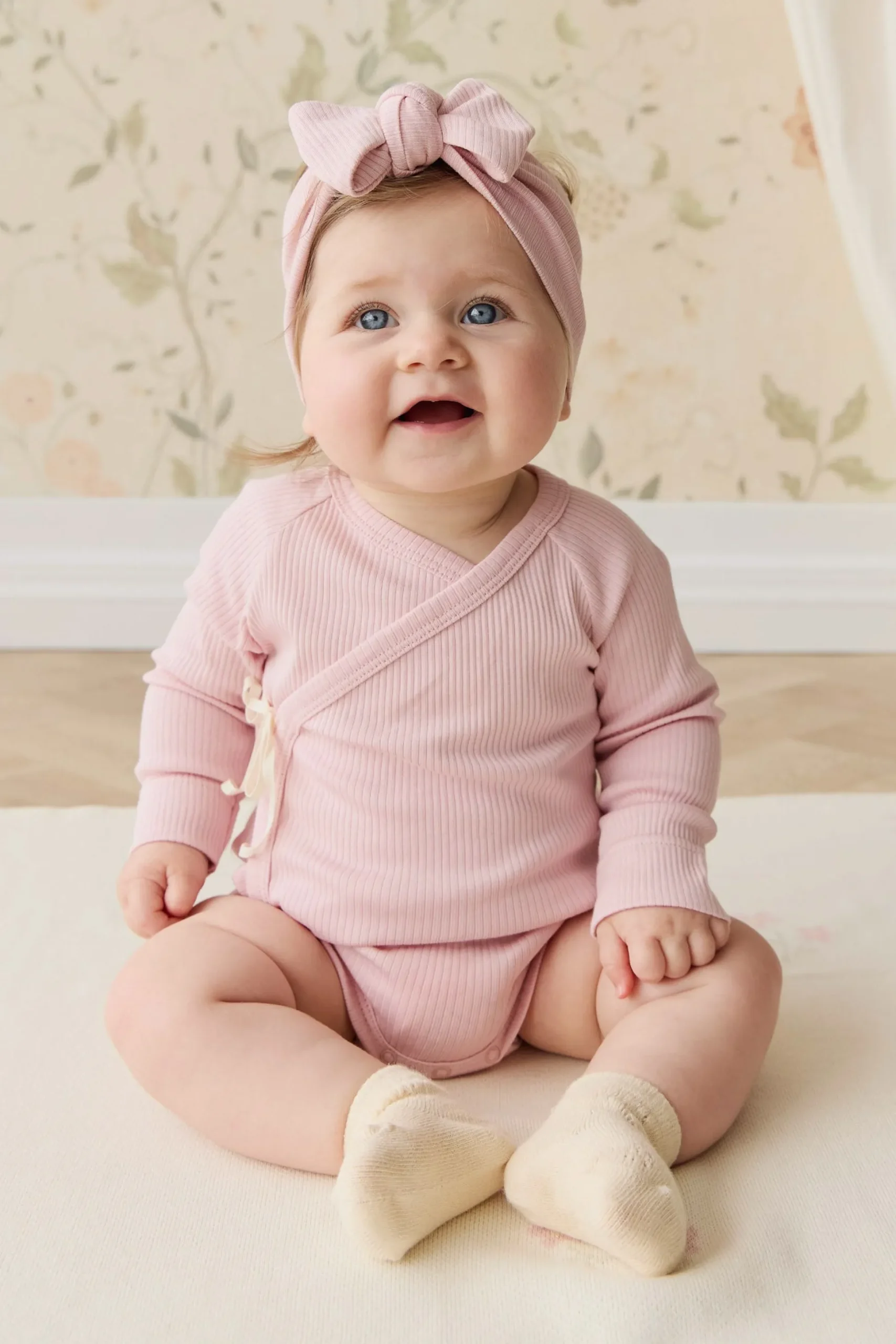 Organic Cotton Modal Marina Long Sleeve Bodysuit - Trinket