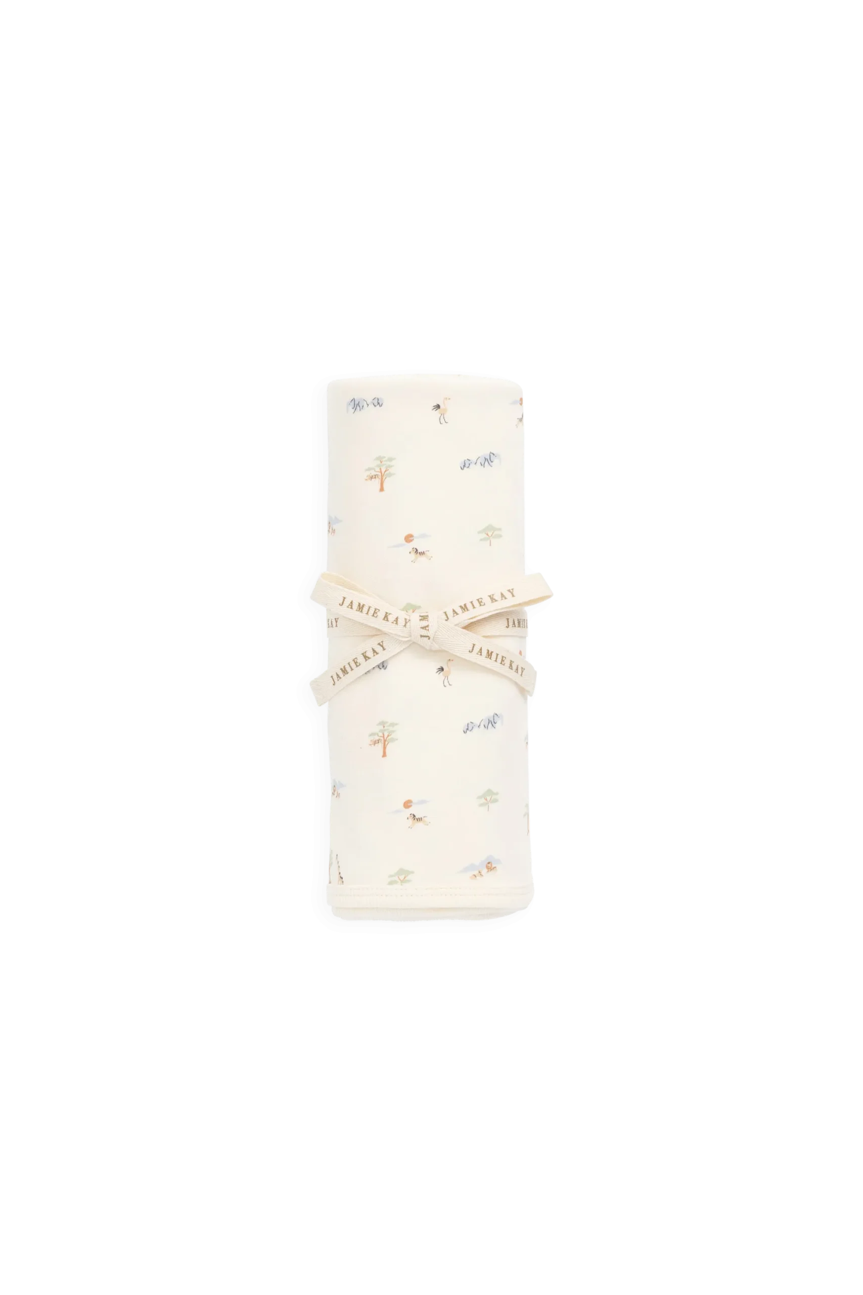 Organic Cotton Murphy Blanket - Savannah Animals Tofu