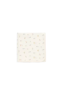 Organic Cotton Murphy Blanket - Savannah Animals Tofu