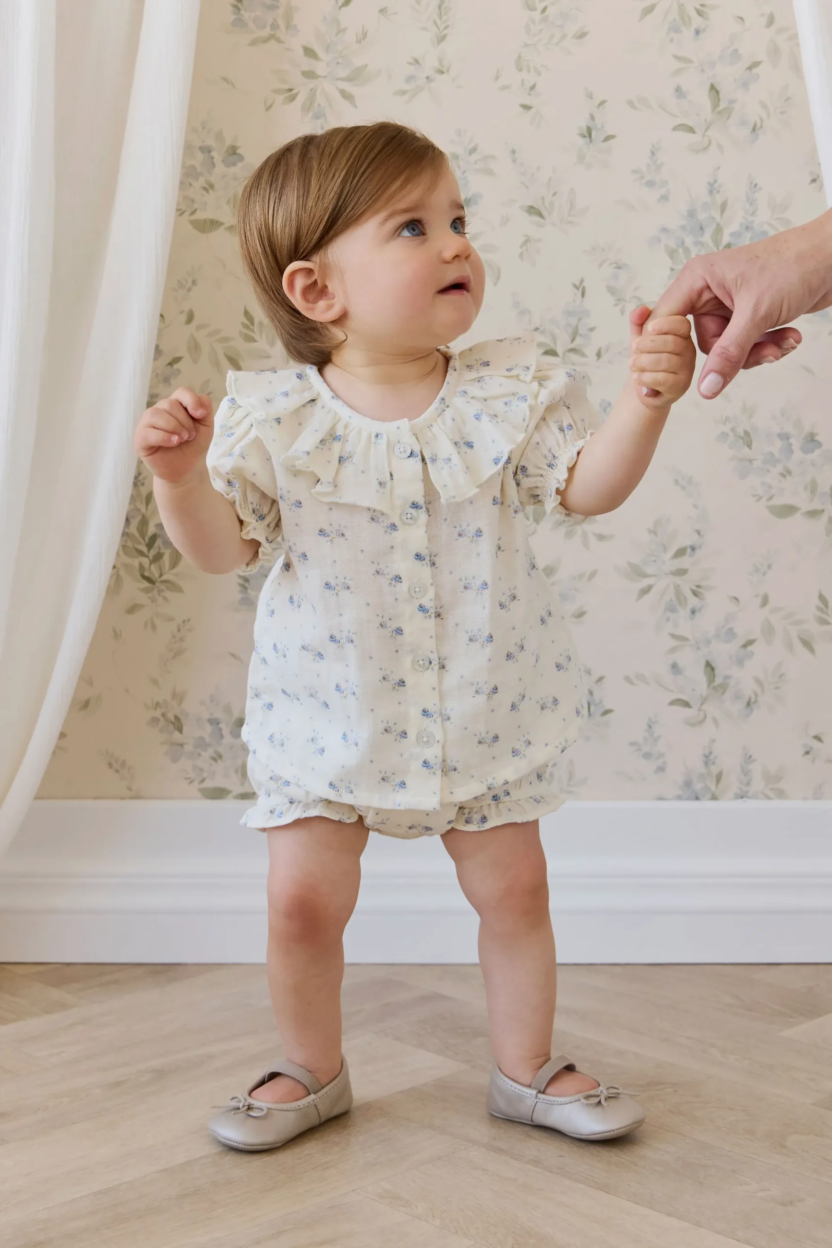 Organic Cotton Muslin Alora Top-Molly Blue