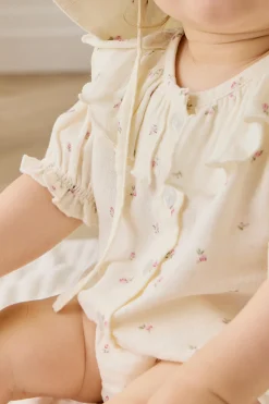 Organic Cotton Muslin Alora Top - Willow Rose