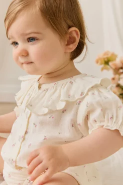 Organic Cotton Muslin Alora Top - Willow Rose