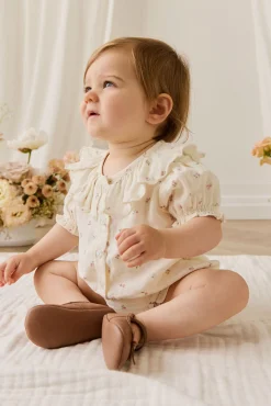 Organic Cotton Muslin Alora Top - Willow Rose