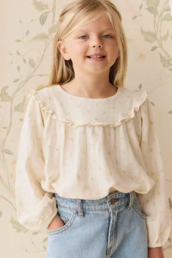 Organic Cotton Muslin Amira Blouse - Vintage Ditsy