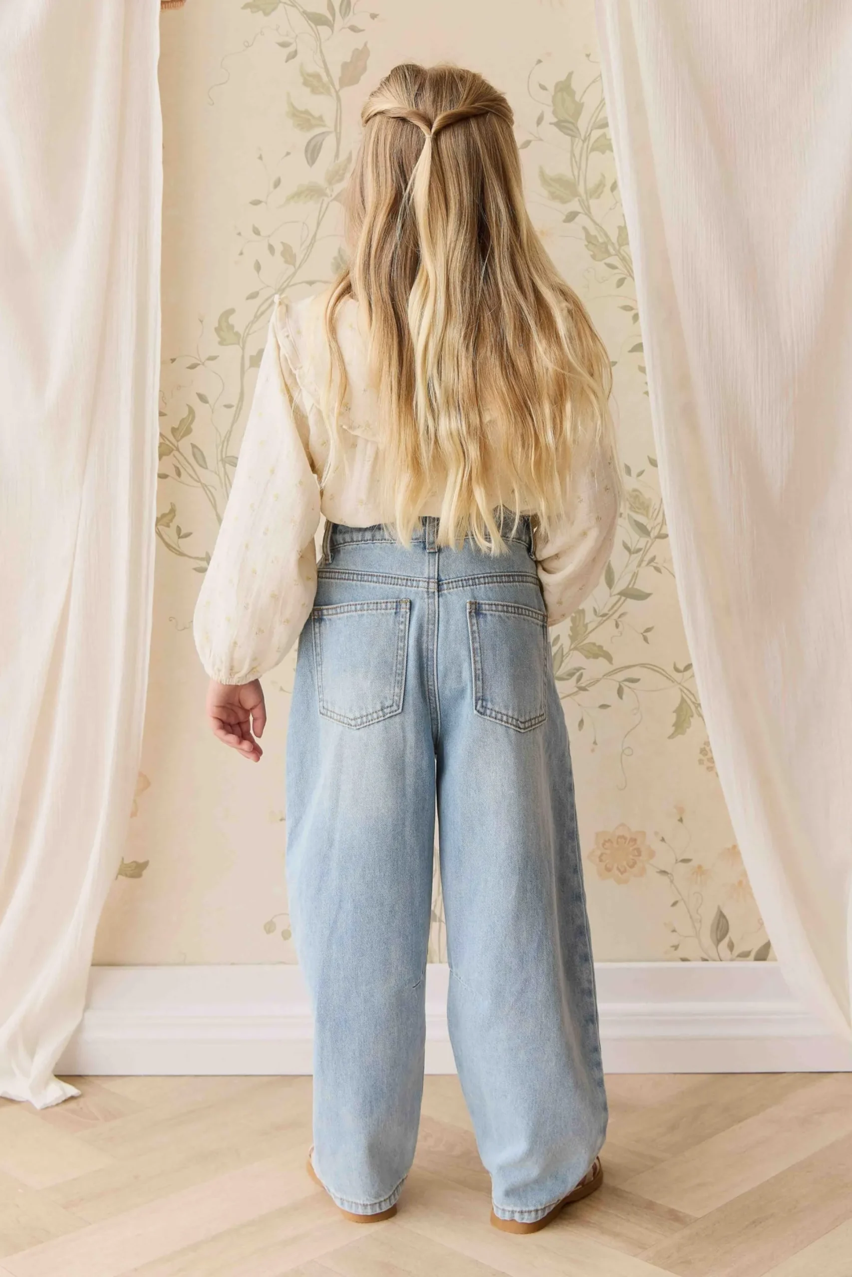 Organic Cotton Muslin Amira Blouse - Vintage Ditsy
