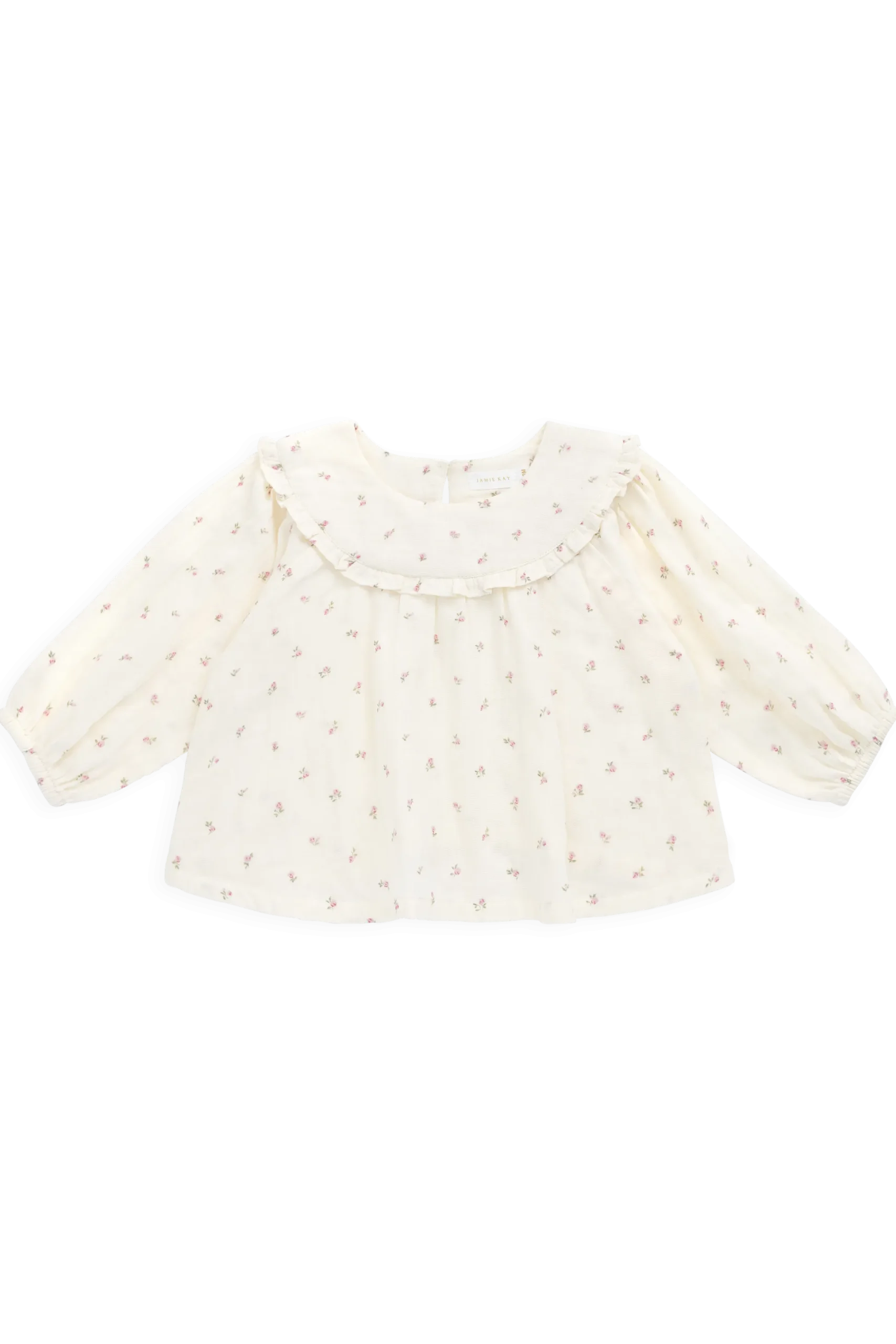 Organic Cotton Muslin Amira Blouse - Willow Rose