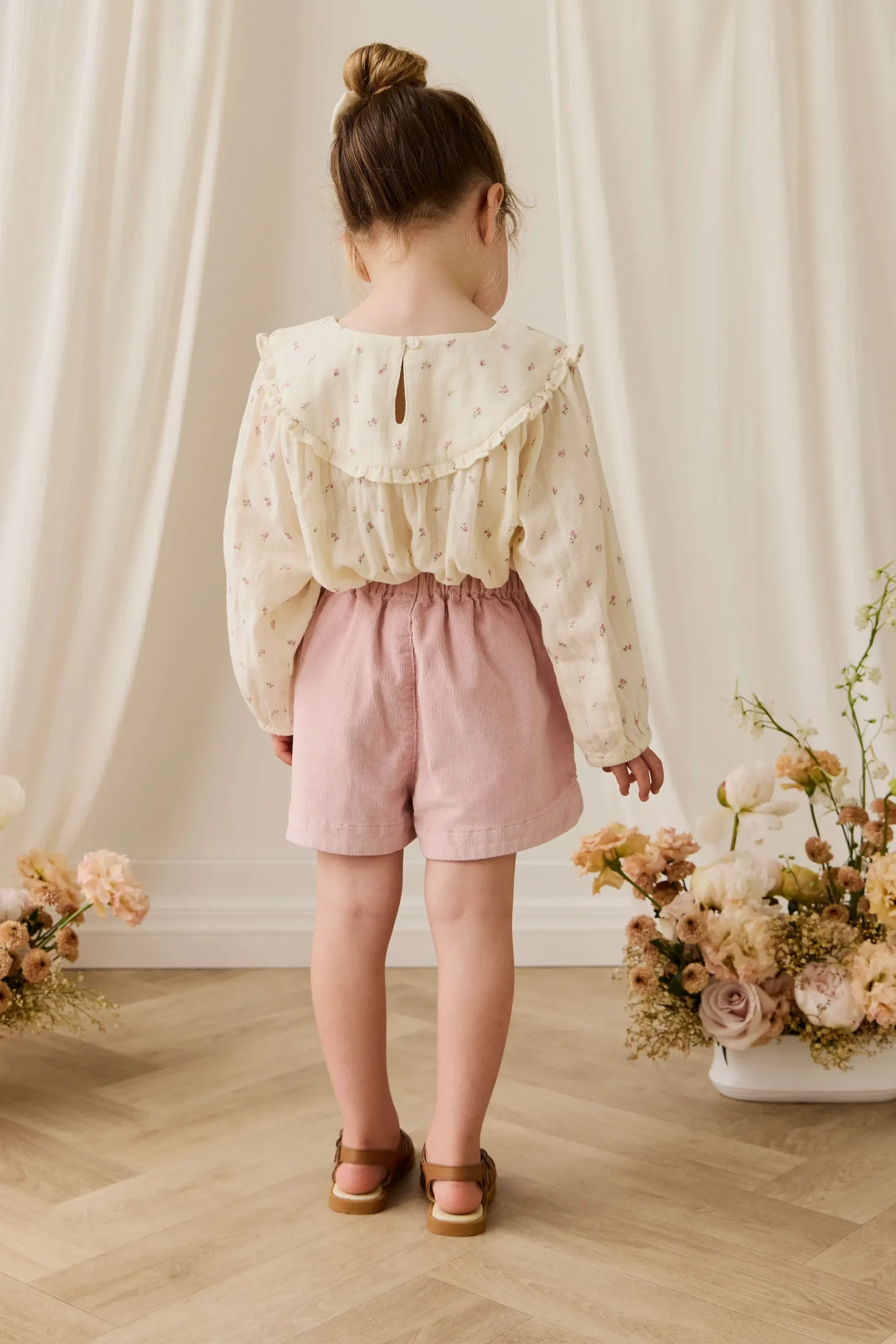 Organic Cotton Muslin Amira Blouse - Willow Rose