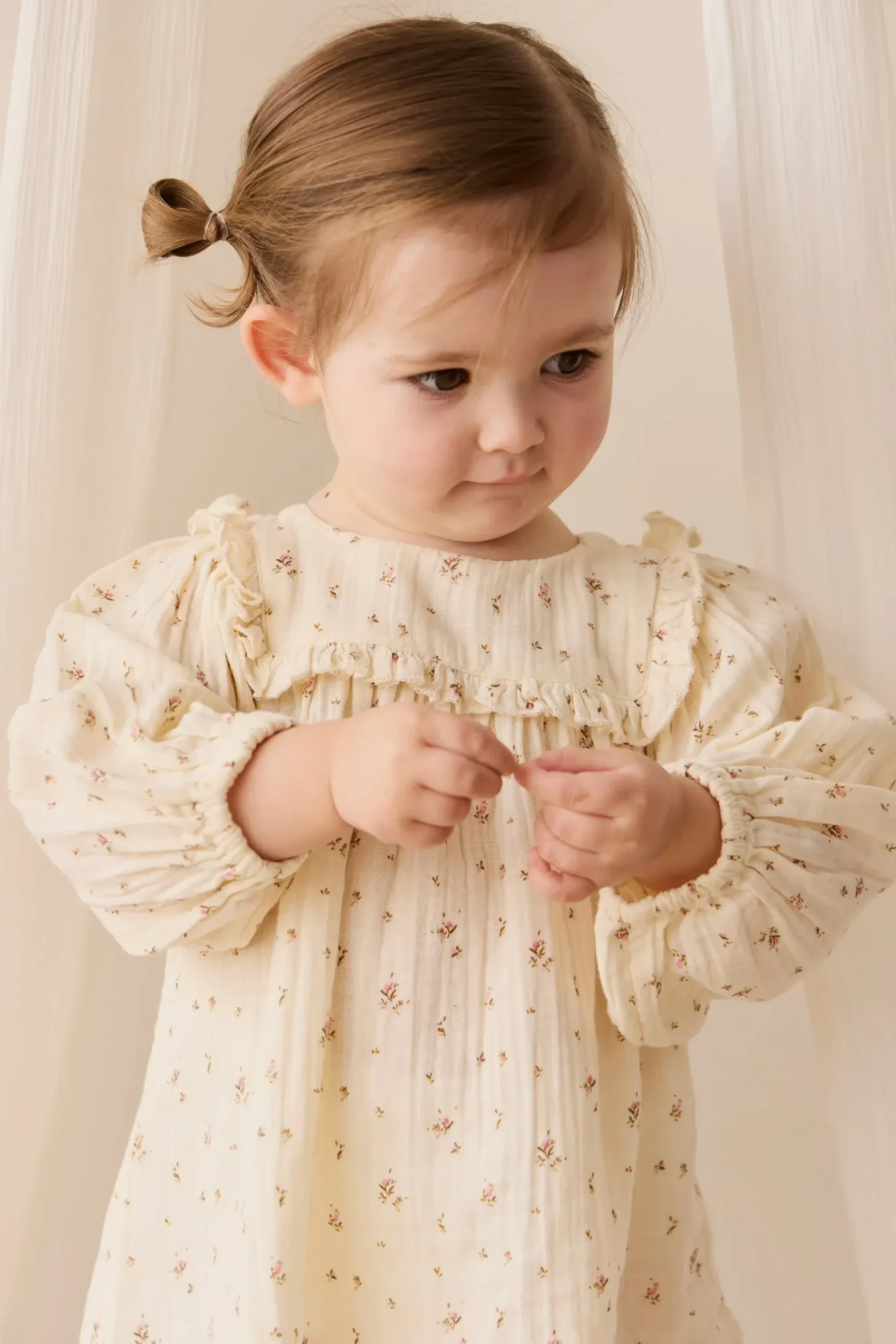 Organic Cotton Muslin Amira Dress - Dina Antique