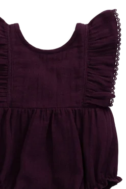 Organic Cotton Muslin Beatrice Playsuit - Fig