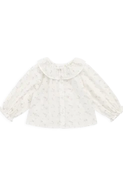 Organic Cotton Muslin Christabel Blouse - Solange Snow