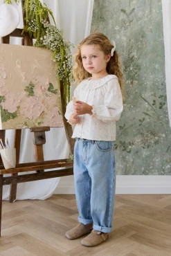 Organic Cotton Muslin Christabel Blouse - Solange Snow