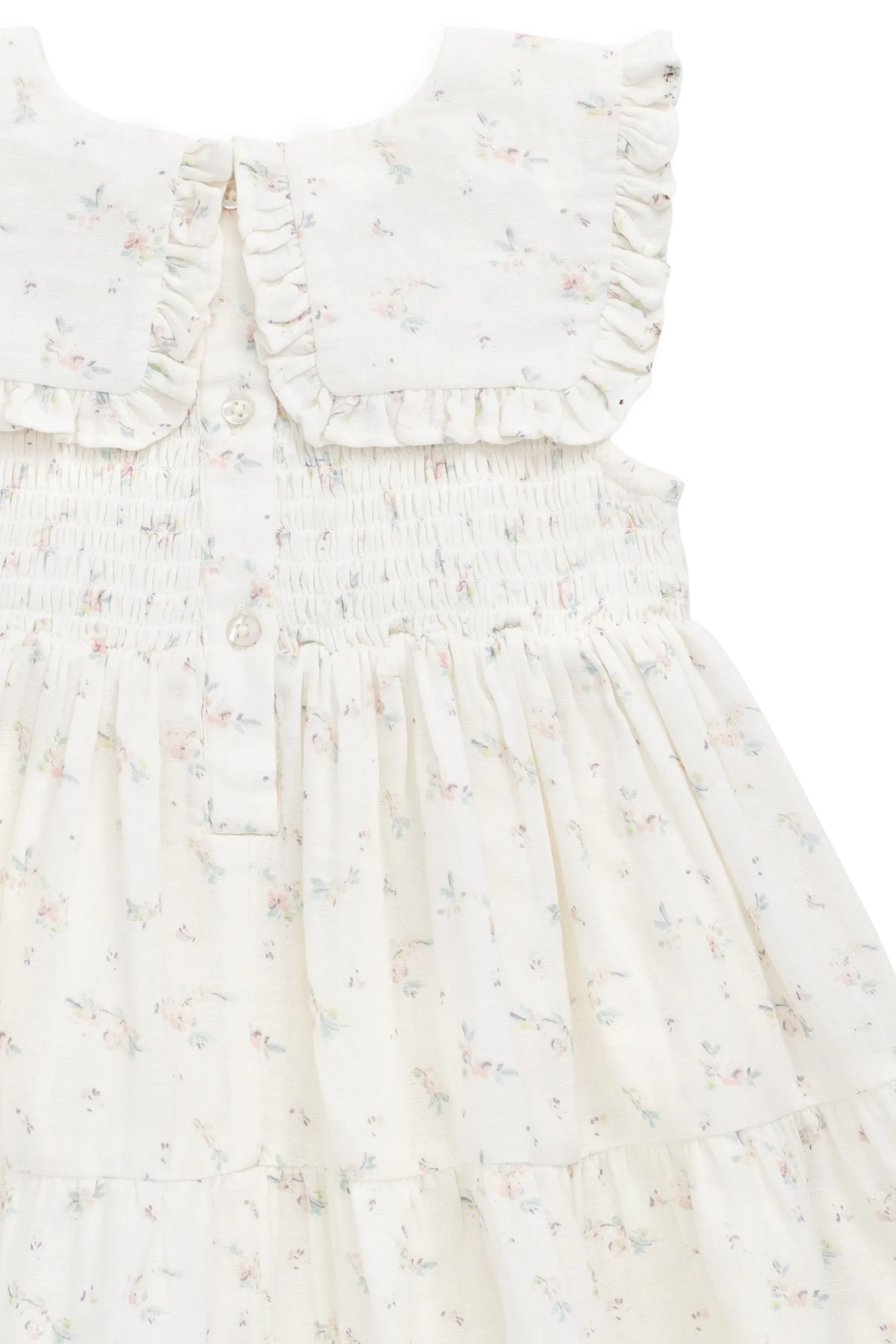 Organic Cotton Muslin Christabel Dress - Solange Snow