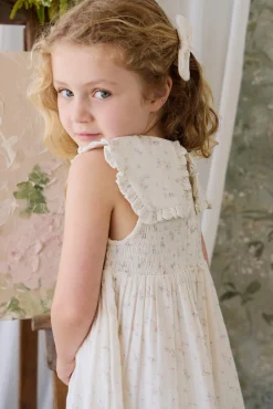 Organic Cotton Muslin Christabel Dress - Solange Snow